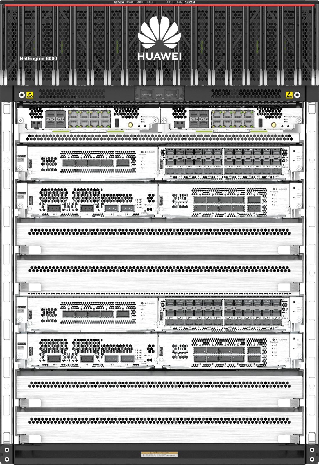 Шасси Huawei NetEngine 8000 X8, код CR8PBKP08DC0 (базовый комплект, питание DC) — фото 2