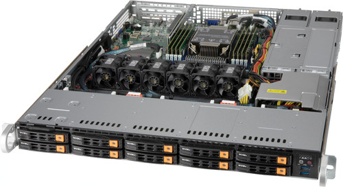 SSD-накопитель SSD Supermicro CSE-116AC10-R860CB-N10 1U Chassis - Redundant 860W, 10 Nvme HDD trays — фото 1
