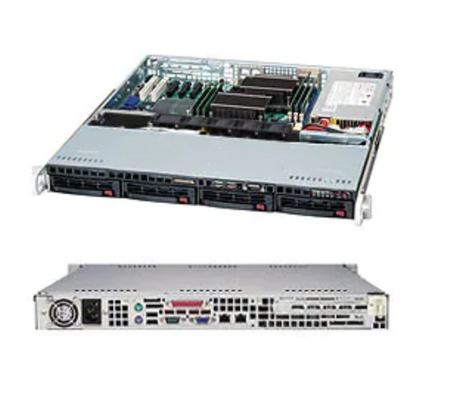 Блок питания Supermicro CSE-813MTQ-600CB 1U Chassis with 600W Power Supply — фото 1