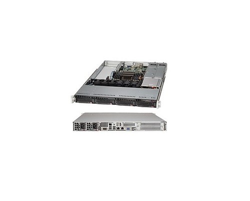Корпус *NEW* SuperMicro CSE-815TQ-R700WB Chassis - 1U WIO with Redundant 700W — фото 1