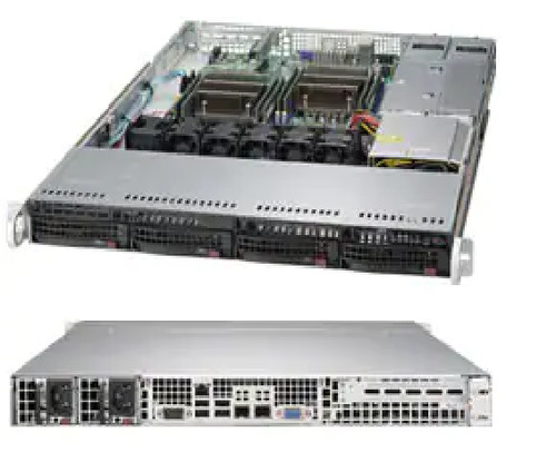 Корпус SuperMicro CSE-815TQC-R504CB 1U Chassis with Redundant 500W PWS — фото 1