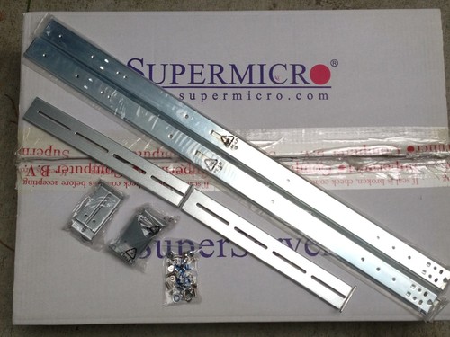 Корпус SuperMicro CSE-PT34 CSE-PT34L 1U Chassis Mounting Rails and Kit 28-37.3" — фото 1