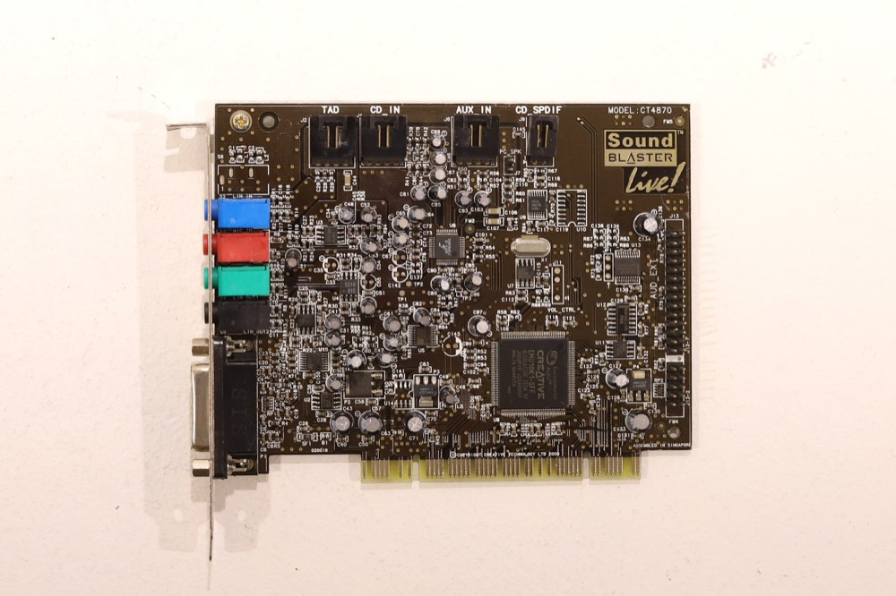 Плата Creative CT4870 4.1 Channel 32-Bit PCI Sound Blaster Card P/N: CT4870 Tested — фото 3