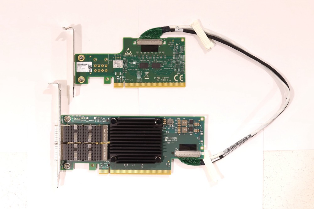 Сетевая карта Mellanox CX654106A 2-Port 100GbE NIC W/Aux Card & Cable P/N: MCX654106A-ECAT — фото 3