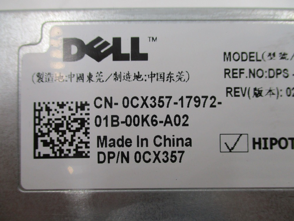 Блок питания Dell D400P-01 400W Power Supply for Poweredge R300 Dell P/N: 0CX357 Tested — фото 2