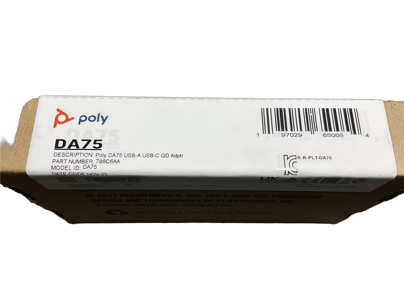 Адаптер 786C6AA NEW Poly DA75 USB to QD Adapter USB-A.USB-C DIGITAL ADAPTER 786C6AA — фото 1