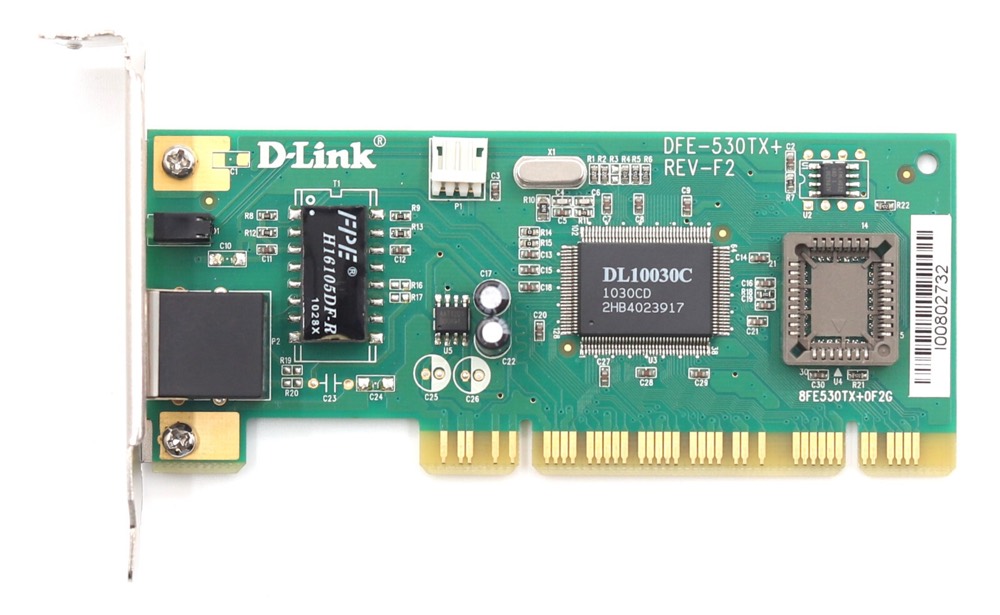 Адаптер D-Link DL10030C Single-Port Fast Ethernet PCIe Network Adapter P/N: DFE-530TX+ — фото 2