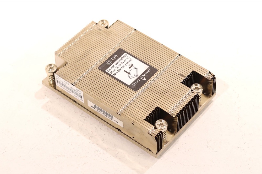 Радиатор HPE ProLiant DL325/DL365/DL385 Gen10 1U CPU Cooling Heatsink P/N: P24556-001 — фото 1