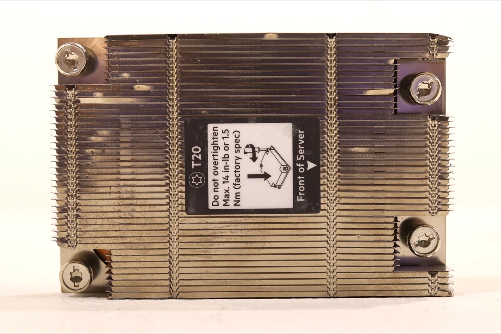 Радиатор HPE ProLiant DL325/DL365/DL385 Gen10 1U CPU Cooling Heatsink P/N: P24556-001 — фото 2