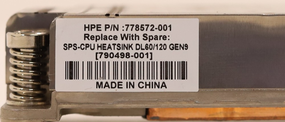 Радиатор HPE DL60/DL120/DL160 Gen9 Server CPU Cooling Heatsink P/N: 790498-001 Tested — фото 3
