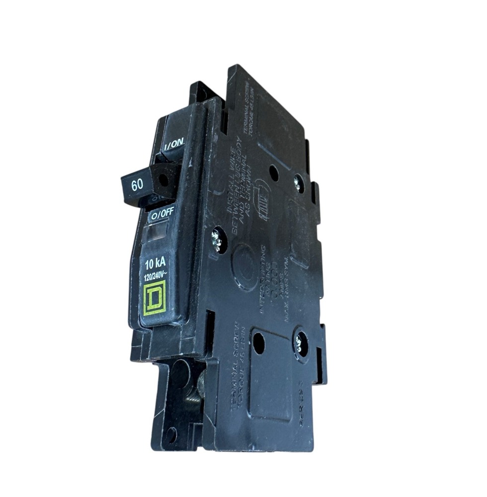 Электрокомпонент DP-4075 Square D QOU Circuit Breaker 120/240VAC 1P 60 AMP — фото 1