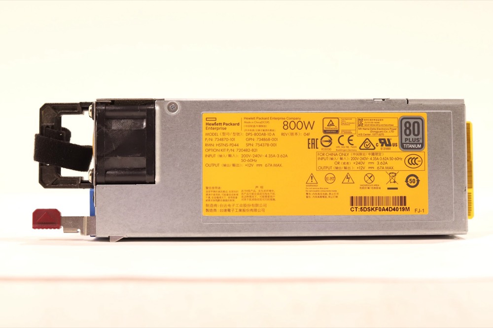 Блок питания HP DPS-800AB-10 800W Power Supply For HP ProLiant Servers P/N: 754378-001 Tested — фото 2