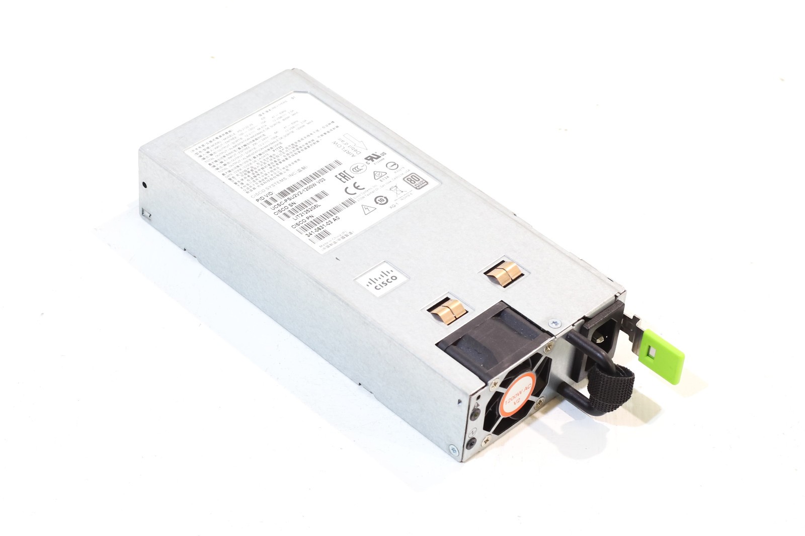 Блок питания Cisco DPST-1200DB 1200W Server Power Supply P/N: UCSC-PSU2V2-1200W V03 Tested — фото 1