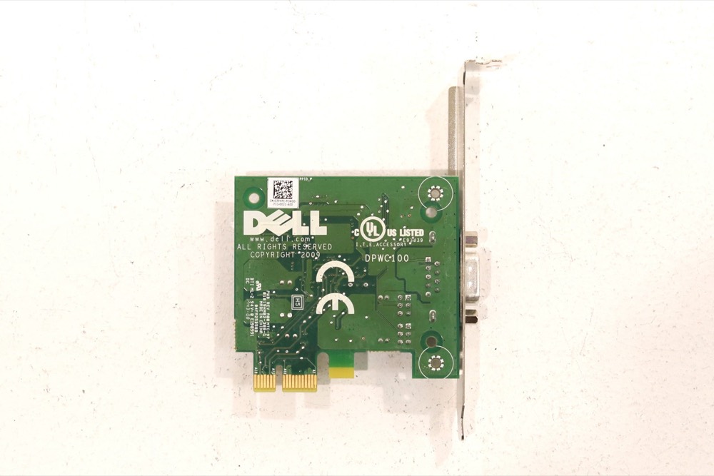 Адаптер Dell DPWC100 Single-Port Serial RS-232 PCIe Network Adapter Dell P/N: 07PHFC — фото 3