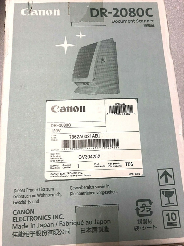 Компонент Canon DR-2080C Color Document Scanner SCSI-II interface new — фото 1
