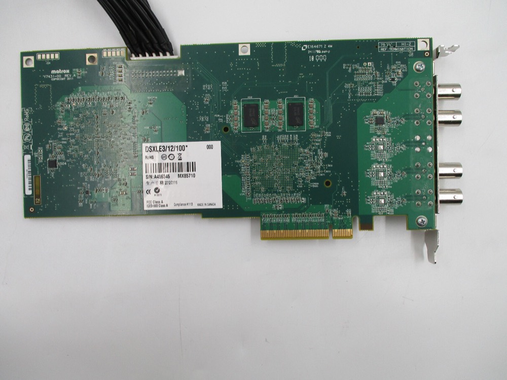 Плата Matrox DSXLE3/12/100 PCIe Video Card MX85710 with DSXLE3/AUD/CBL MX85790 Card — фото 3