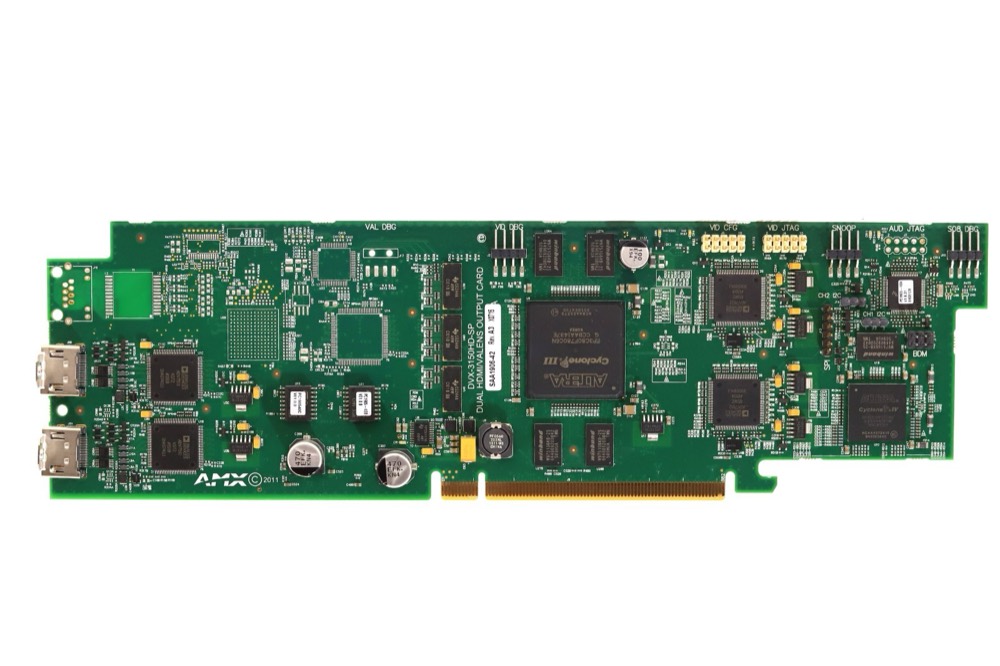 Плата AMX Enova DVX-3150HD-SP Dual-Port HDMI/Valens PCIe Output Card P/N: SAA1906-42 — фото 2