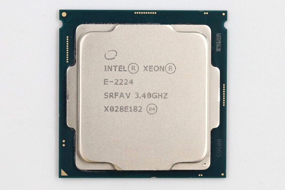 Процессор Intel Xeon E-2224 3.40GHz Quad-Core 8MB LGA 1151 CPU P/N: SRFAV Tested Working — фото 1