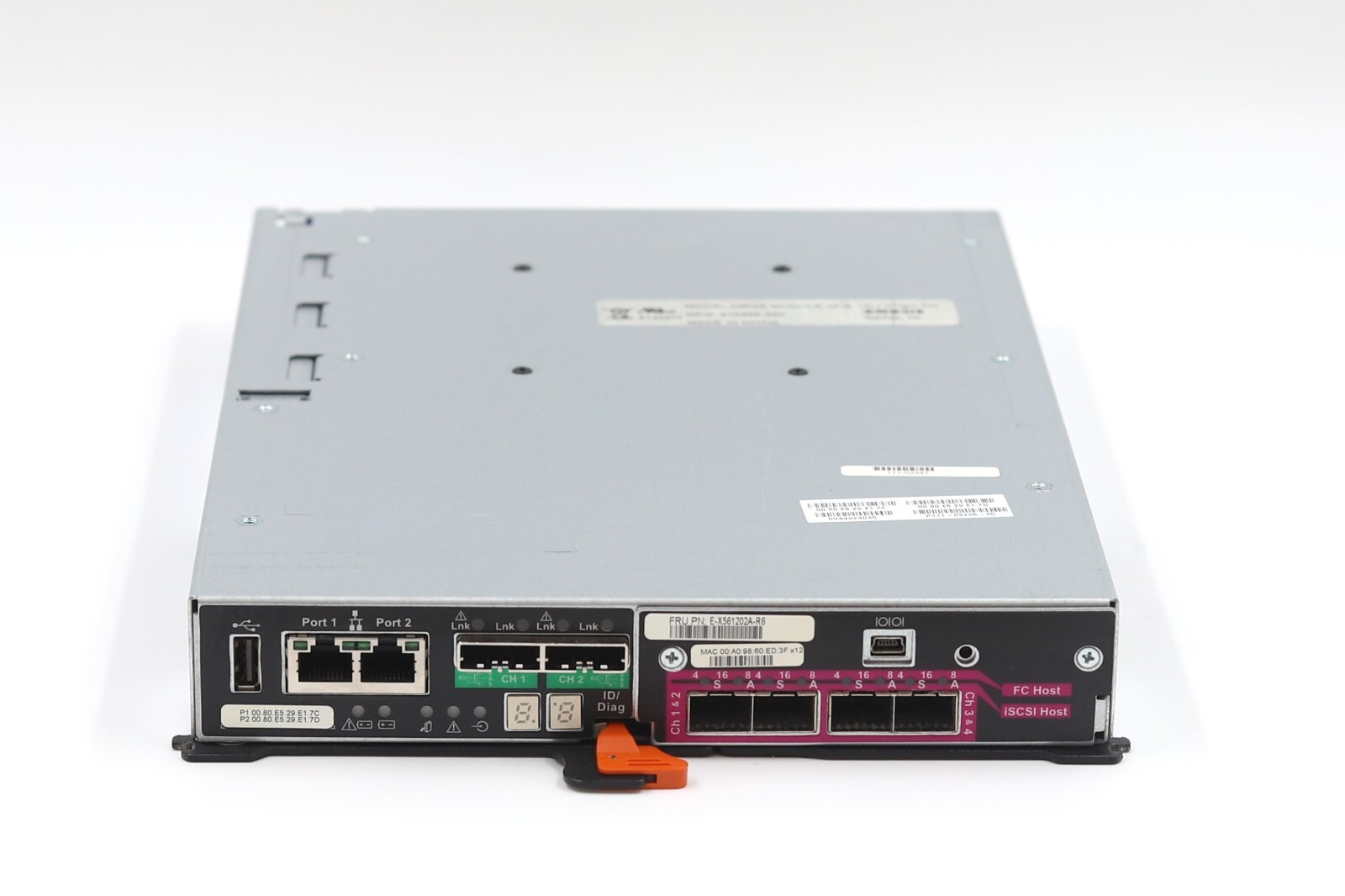 Модуль NetApp Quad-Port 16GB FC iSCSI E-Series Controller Module FRU P/N: E-X561202A-R6 — фото 1