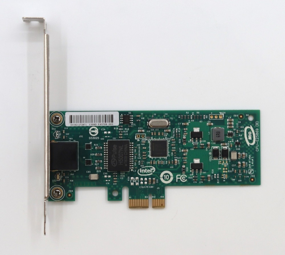 Сетевая карта Intel Single-Port Gigabit Ethernet PCIe Network Card P/N: E43709-003 Tested — фото 2