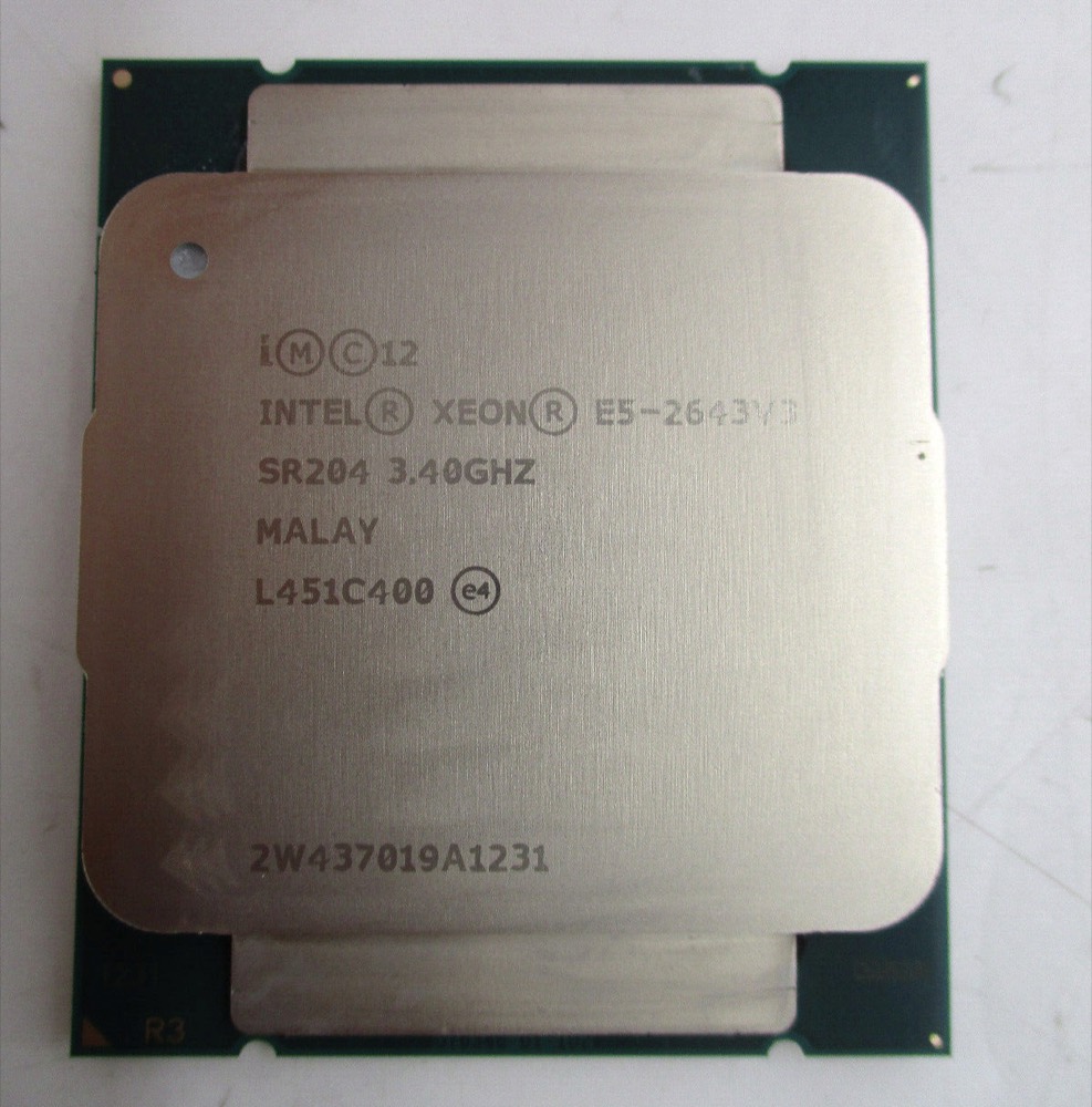 Процессор Intel Xeon E5-2643V3 3.40Ghz 6-Core 20MB LGA 2011-3 Processor P/N: SR204 Tested — фото 1