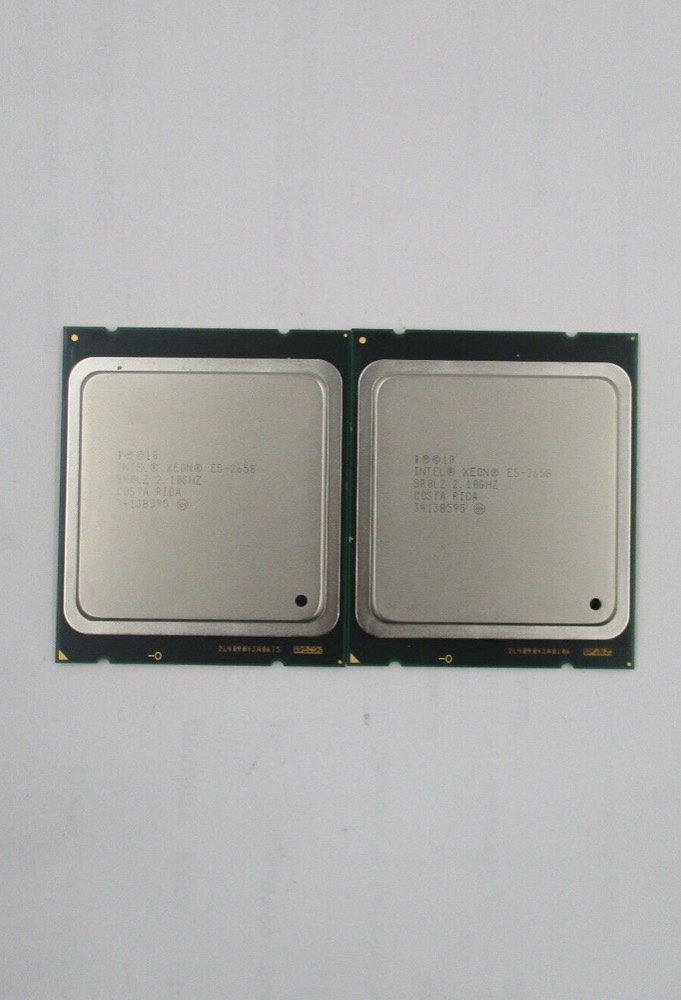 Процессор Lot of 2 Intel Xeon E5-2658 8 Core 20MB 2.10Ghz LGA2011 CPU P/N: SR0LZ Tested — фото 1
