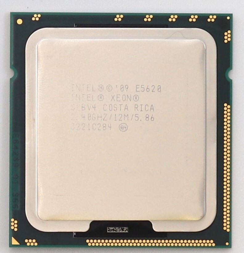 Процессор Intel Xeon E5620 2.40GHz Quad-Core 12MB LGA 1366 Processor P/N: SLBV4 Tested — фото 1