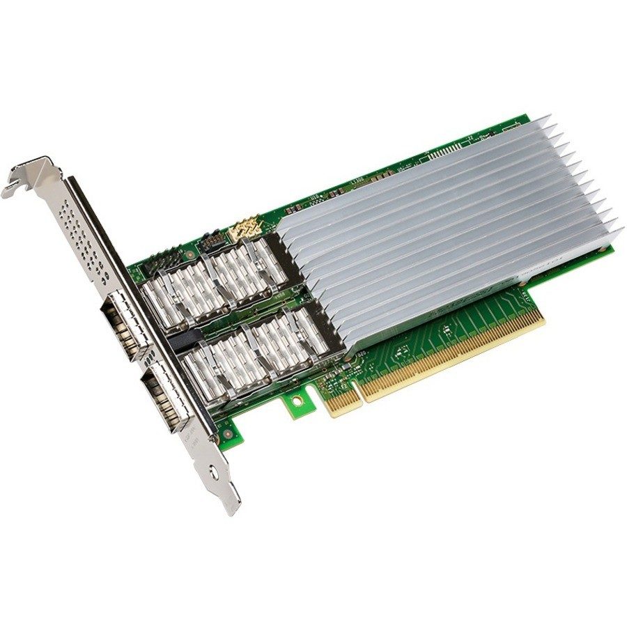 Сетевой адаптер Intel Ethernet E810-CQDA2, 2×QSFP28, 100 GbE, PCIe x16 (E810CQDA2BLK) — фото 1