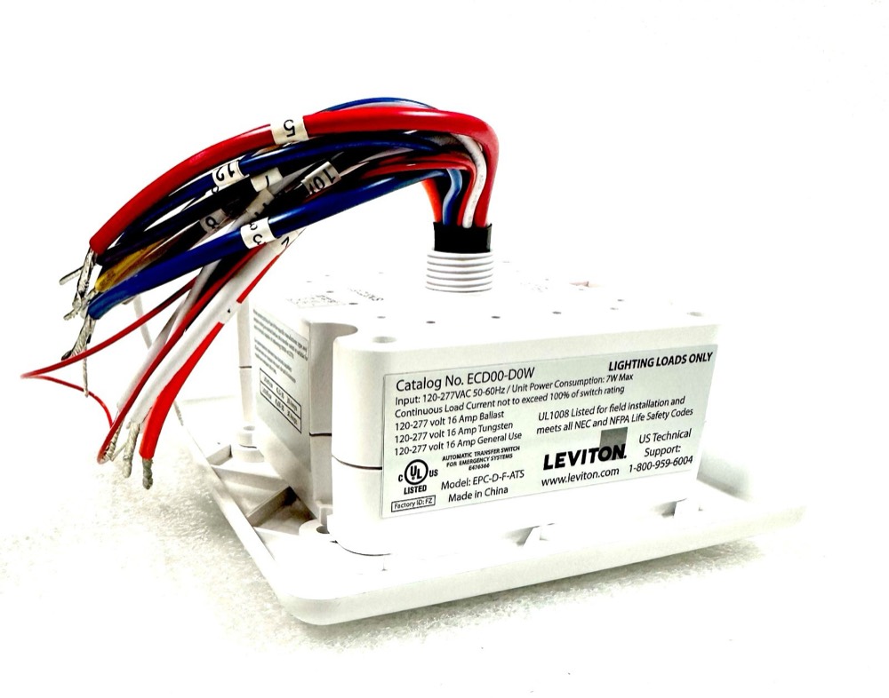 Компонент LEVITON ECD00-D0W EPC-D-F-ATS EB EMERGENCY FIXT CONTROL DIM 120V 60HZ — фото 1
