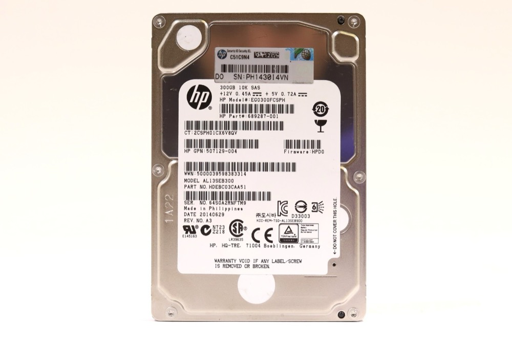 Компонент HP EG0300FCSPH 300GB 2.5" 6Gb/s 10K RPM SAS Drive P/N: 507129-004 Tested — фото 1