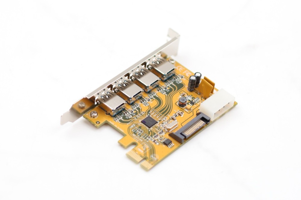 Адаптер Exsys Quad-Port USB 3.0 PCI Express Adapter P/N: EX-11094 Tested Working — фото 1