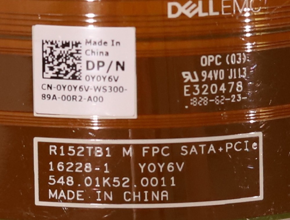 Бэкплейн Dell PowerEdge FC640 M640 SATA PCIe HDD Backplane Cable Dell P/N: 0Y0Y6V Tested — фото 3