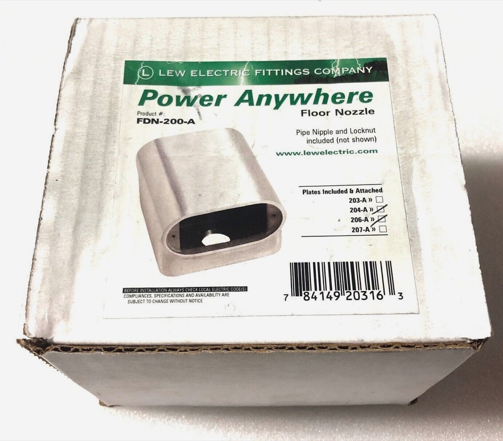 Компонент FDN-200-A LEW ELECTRIC POWER ANYWHERE FLOOR NOZZLE pipe nipple, locknut, plates — фото 1