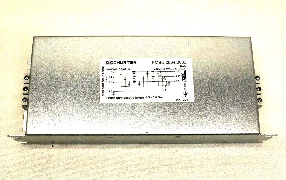 Фильтр FMBC-0994-2000 SCHURTER POWER LINE FILTER 486-1524-ND, SK 1224 NEW — фото 1