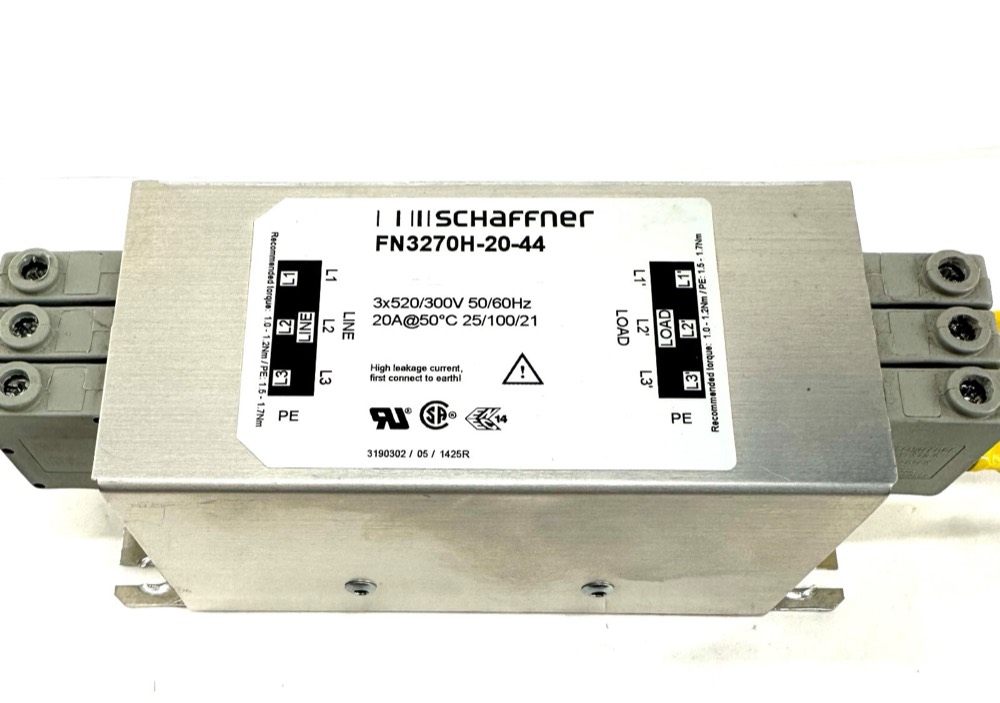 Фильтр FN3270H-20-44 SCHAFFNER 3X520/300V 20A 3-PHASE FILTER — фото 1