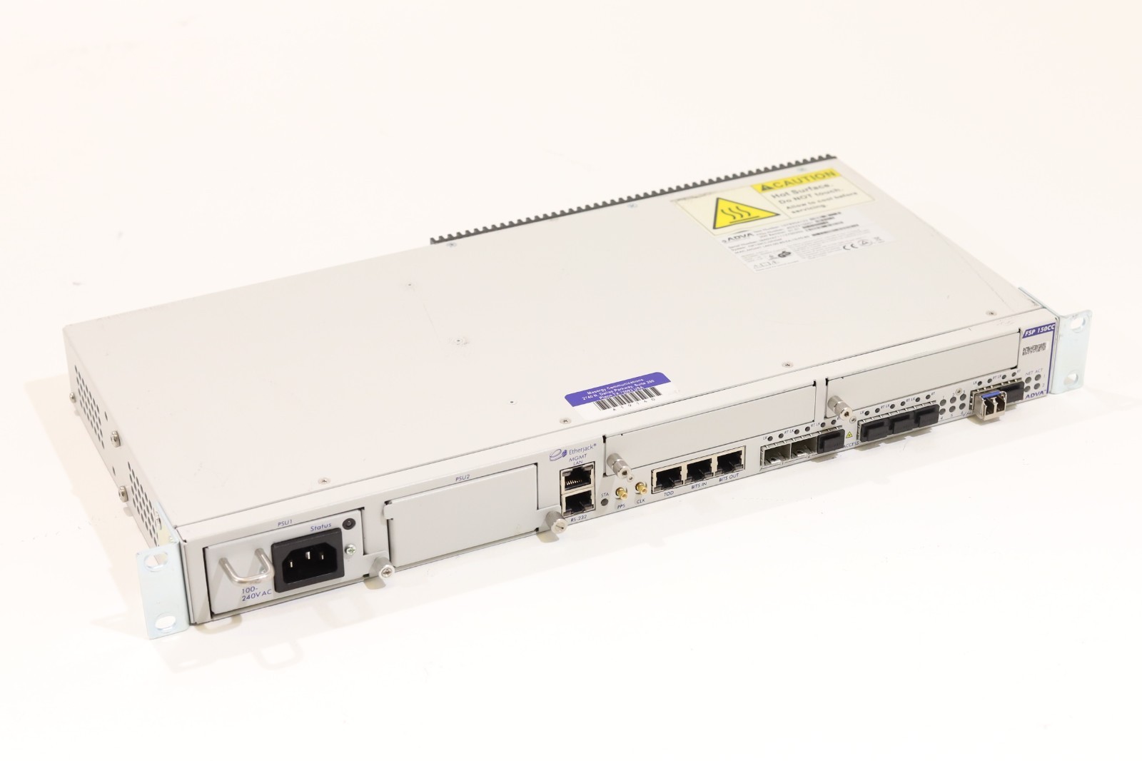 Коммутатор ADVA Optical Networking Carrier Ethernet Switch with Ears P/N: FSP150CC Tested — фото 1