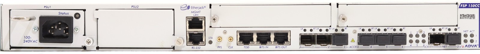 Коммутатор ADVA Optical Networking Carrier Ethernet Switch with Ears P/N: FSP150CC Tested — фото 3