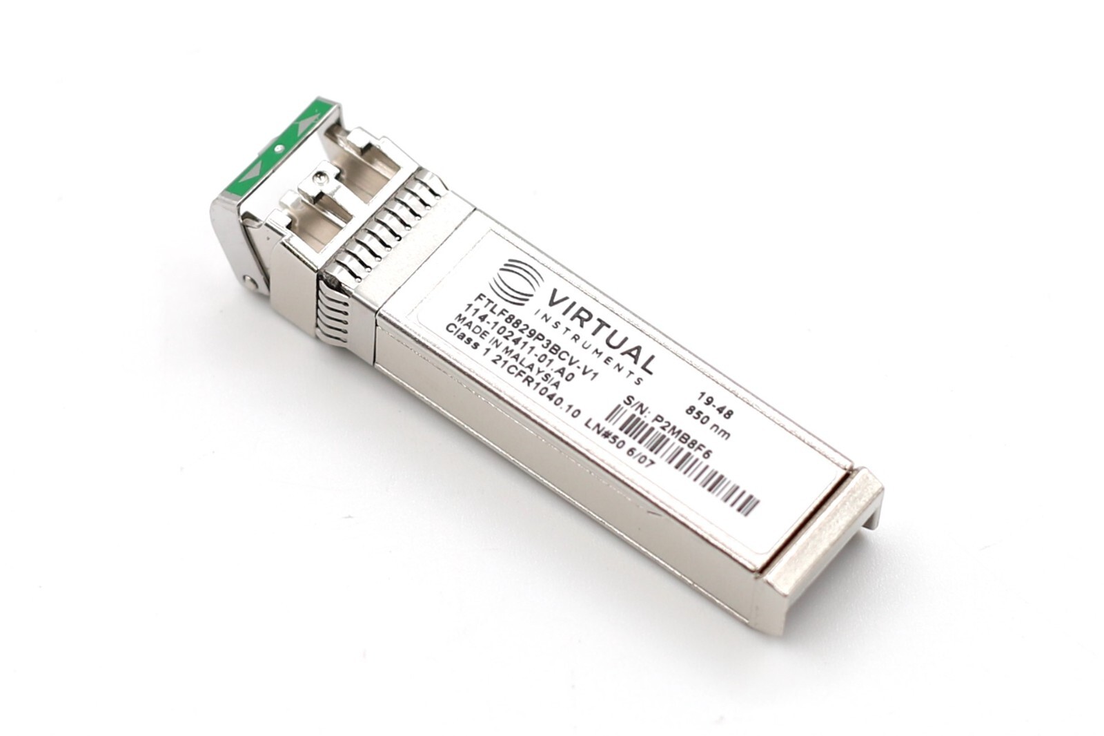 Трансивер Virtual Instruments FTLF8829P3 Series SFP+ Transceivers P/N: FTLF8829P3BCV-V1 — фото 1