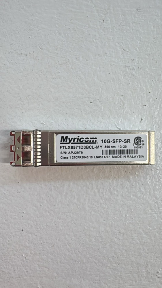 Трансивер Myricom SFP+ SR 10 Гбит/с 850 нм (FTLX8571D3BCL-MY, 10G-SFP-SR) — фото 1