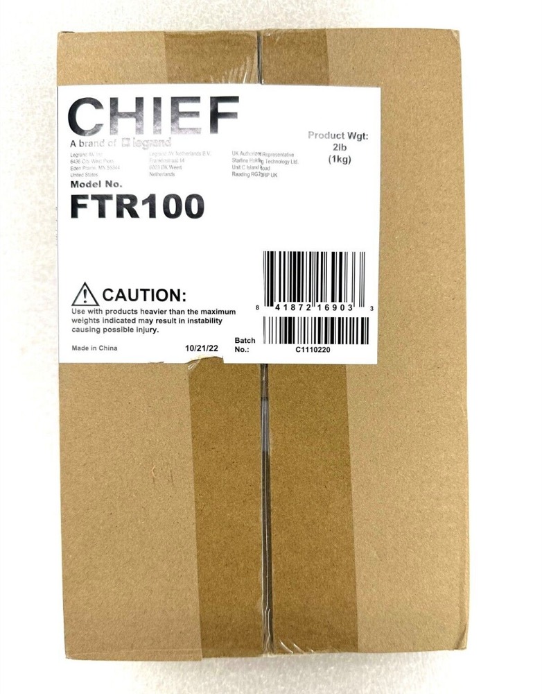 Крепление FTR100 Chief SMALL FLAT PANEL TILT WALL MOUNT, 100X100 COO CN — фото 1
