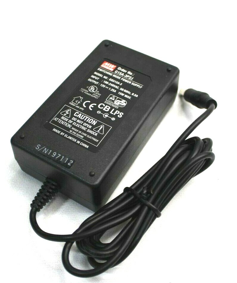 Блок питания MeanWell G15A-3P2J AC-DC Adaptor 15W; Output 12Vdc at - GSU15A-3 New in box — фото 1
