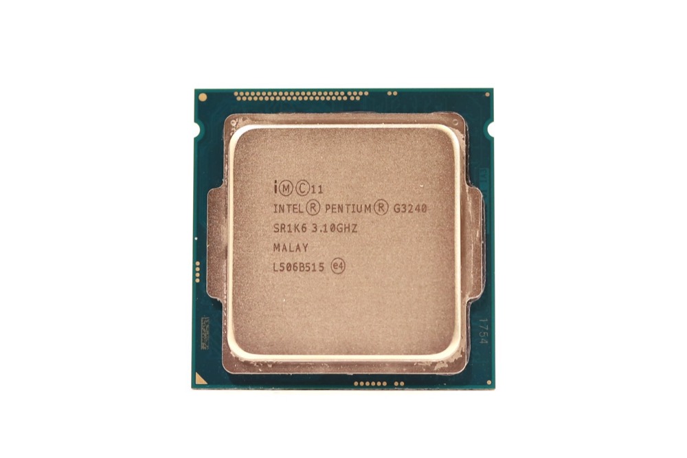 Процессор Intel Pentium G3240 3.10GHz Dual-Core LGA 1150 3MB CPU Processor P/N: SR1K6 — фото 1