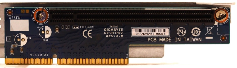 Райзер Gigabyte PCIe x16 Riser Card with Bracket P/N: GC-RETPZ2 Tested Working — фото 3