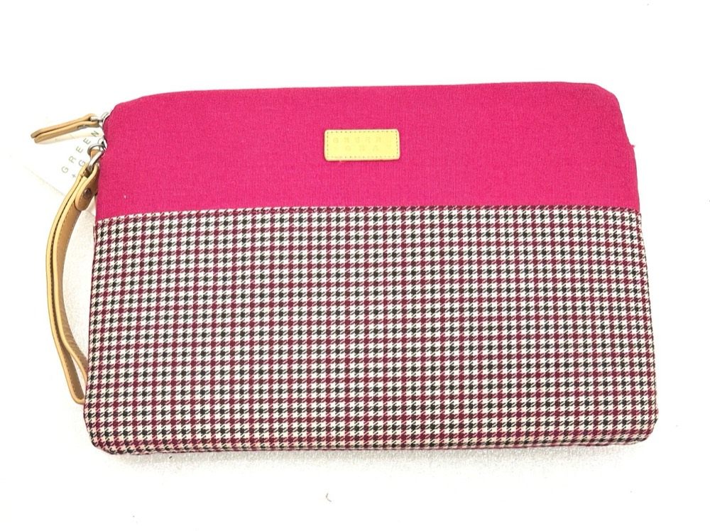 Компонент GG648-BGHT Greene+Gray Zippered Sleeve Burgundy Houndstooth 12x8 1/2x13 DIAG — фото 1