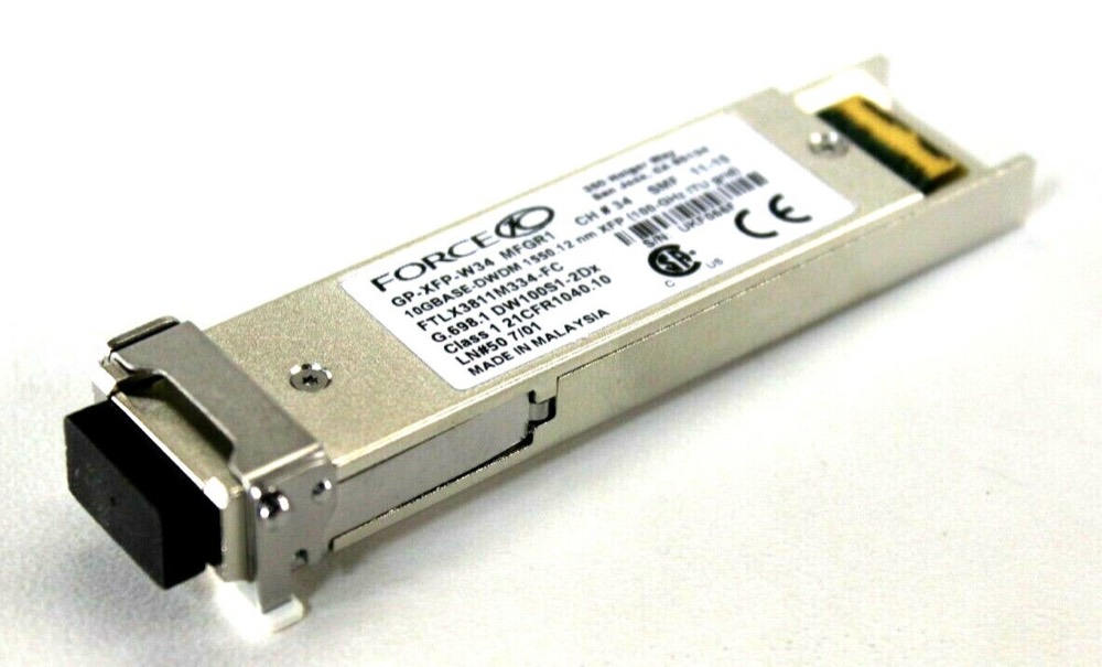 Транспондер GHPN3 FTLX3811M334-FC DELL FORCE10 GP-XFP-W34 MFGR1 10GBASE-DWDM channel 34 — фото 1