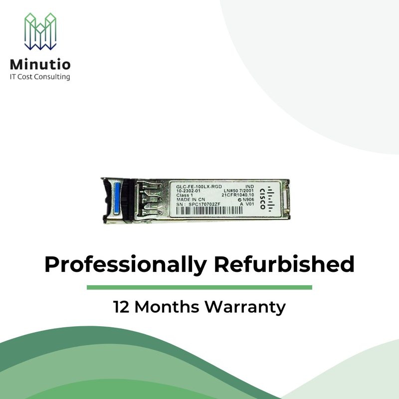 Трансивер Cisco GLC-FE-100LX-RGD, SFP, Fast Ethernet 100 Мбит/с, LX — фото 1
