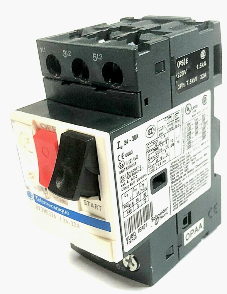 Электрокомпонент GV2ME326 EMS TELEMECANIQUE OVERLOAD RELAY 220V 1.5kA 3Ph. 7.5kW 32A — фото 1