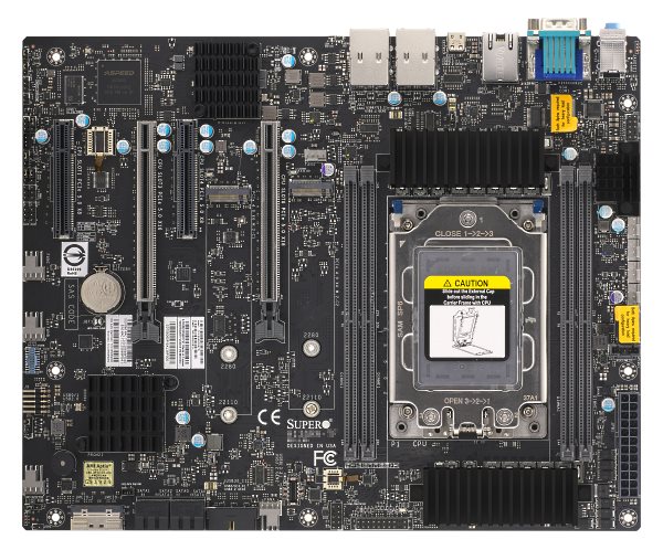 Материнская плата Supermicro H13SRA-TF Motherboard - ATX, STP, UP, TR5, LGA 4844, TRX50 — фото 2