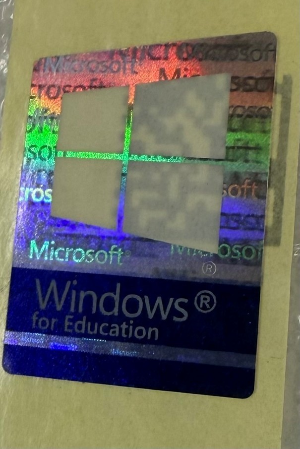 Лицензия/ПО H17-20001 Windows for Education Hologram Decal 17 x 23mm 20-Pack — фото 1