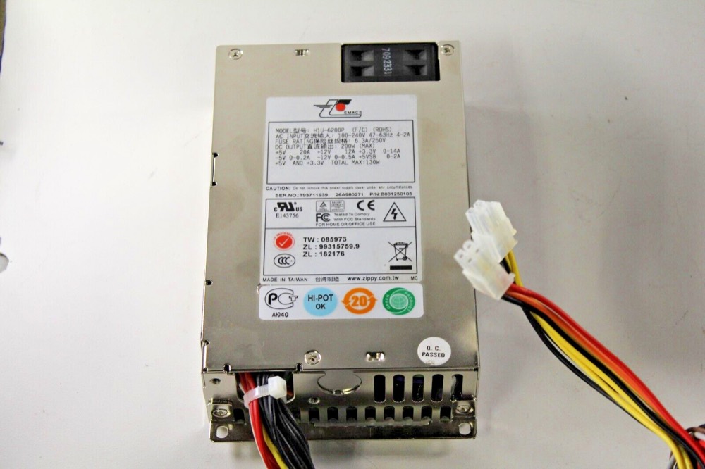 Блок питания H1U-6200P EMACS (F/C) (ROHS) 200W ATX Switching Power Supply — фото 1